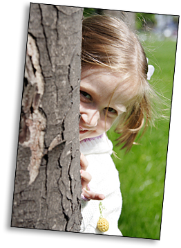 GirlBehindTree